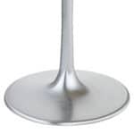 Round Marble Dining Table with Steel Base, Seats 4