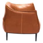 Coffee Brown Faux Leather Accent Chair with Wood and Steel Legs 15 Coffee Brown Faux Leather Accent Chair with Wood and Steel Legs
