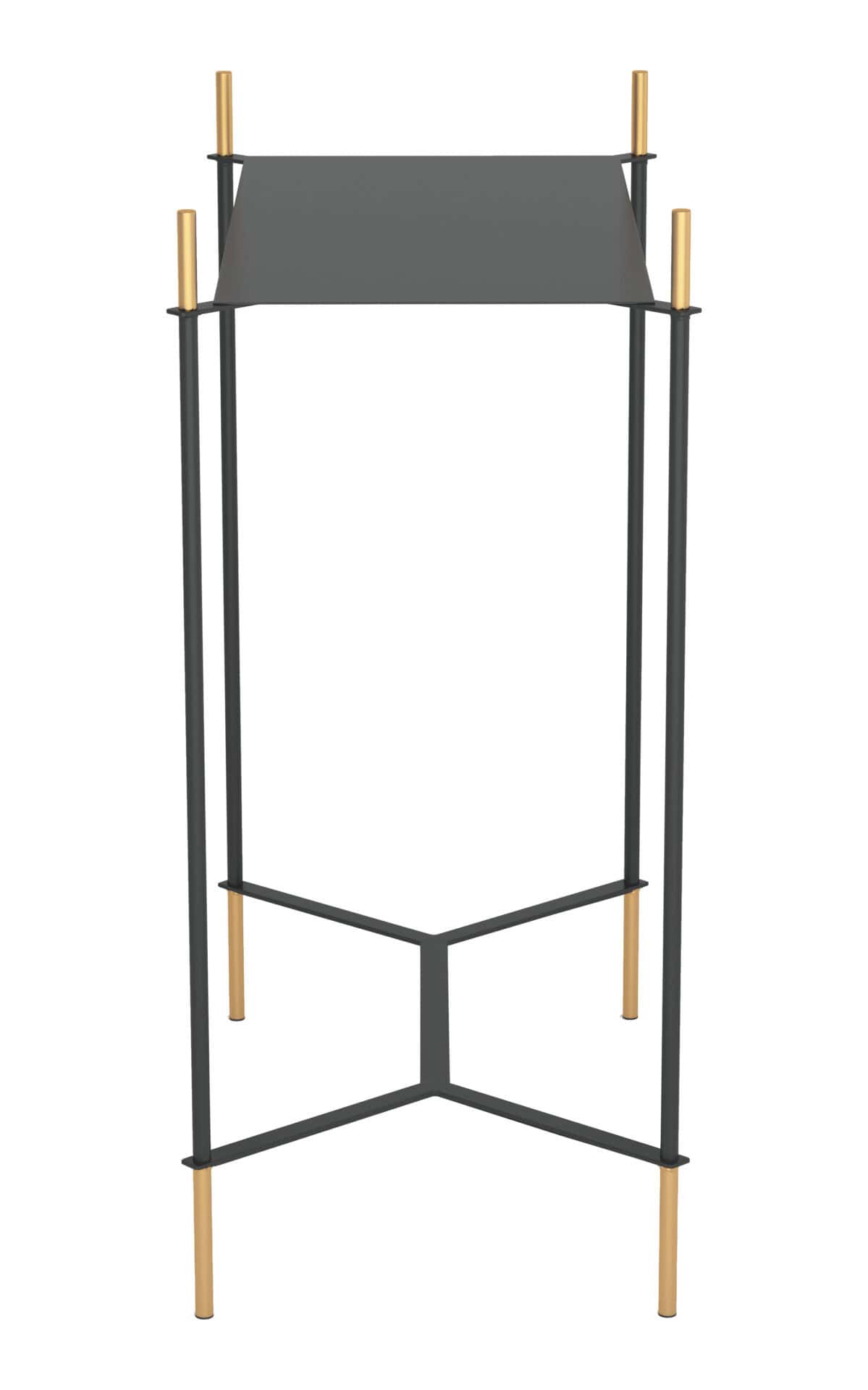 Black and Gold Side Table with Storage and Modern Design 3 Black and Gold Side Table with Storage and Modern Design - Image 3