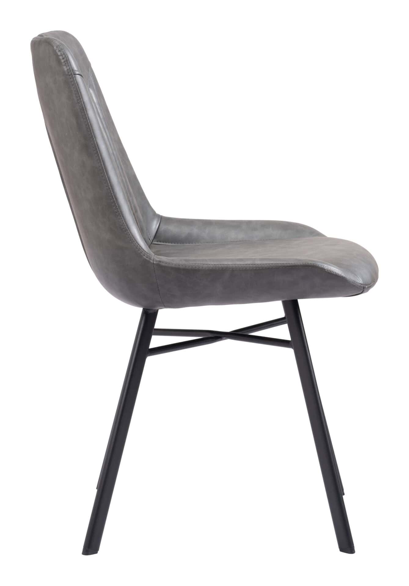 Modern Velvet Dining Chair with Steel Legs and Tufted Upholstery (Set of 2) 3 Modern Velvet Dining Chair with Steel Legs and Tufted Upholstery (Set of 2) - Image 3