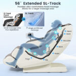 SL Track Massage Chair with Heat, Zero Gravity, and Foot Rollers