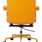Mid-Century Modern Yellow Office Chair with Adjustable Tilt and Swivel