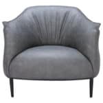 Coffee Faux Leather Accent Chair with Wood Legs and Armrest Support 16 Coffee Faux Leather Accent Chair with Wood Legs and Armrest Support