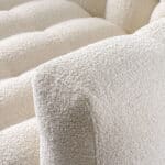 Cream Boucle Tufted Chesterfield Sofa with Removable Legs