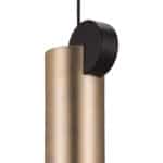 Modern Gold and Black Ceiling Lamp with Adjustable LED Lighting