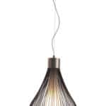 Black Teardrop Ceiling Lamp with Frosted Glass and Steel Detailing 7 Black Teardrop Ceiling Lamp with Frosted Glass and Steel Detailing