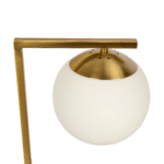 Gold Brass Metal and Glass Table Lamp with Dimmer Switch