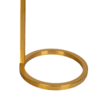 Gold Brass Metal and Glass Table Lamp with Dimmer Switch