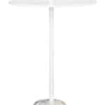 Modern White Side Table with Marble Base and Steel Frame 12 Modern White Side Table with Marble Base and Steel Frame