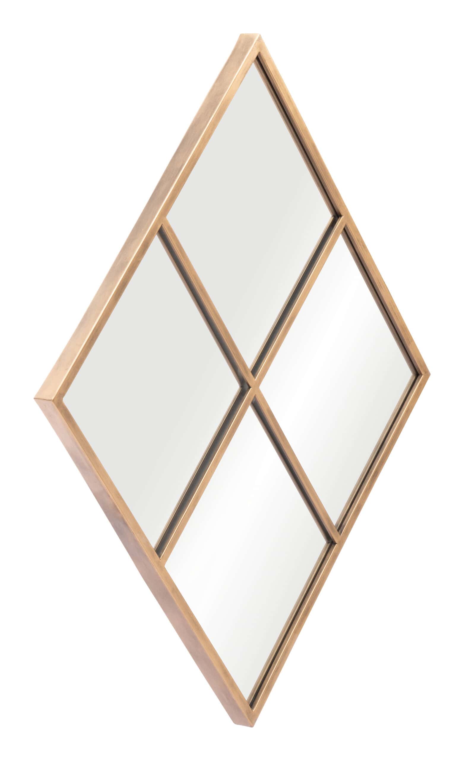 Geometric Gold Steel Frame Mirror – Modern Glam Design 12 Geometric Gold Steel Frame Mirror – Modern Glam Design