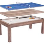 3-in-1 Dining, Pool, and Ping Pong Table with Accessories