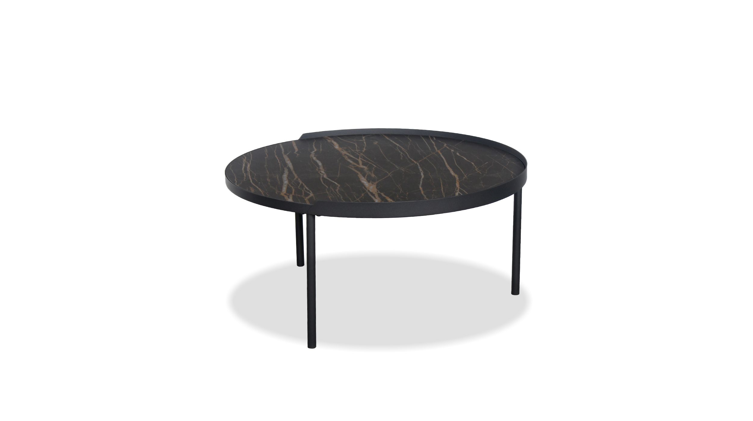 coast noir desir ceramic top large coffee table