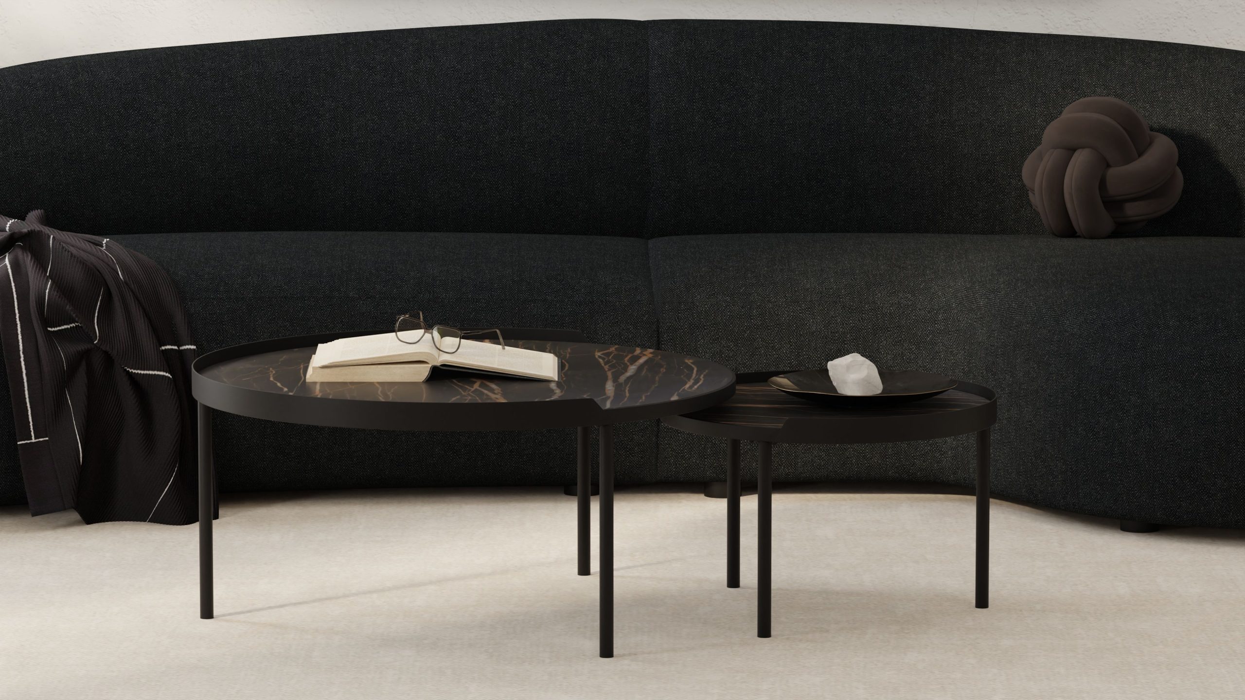 coast noir desir ceramic top large coffee table