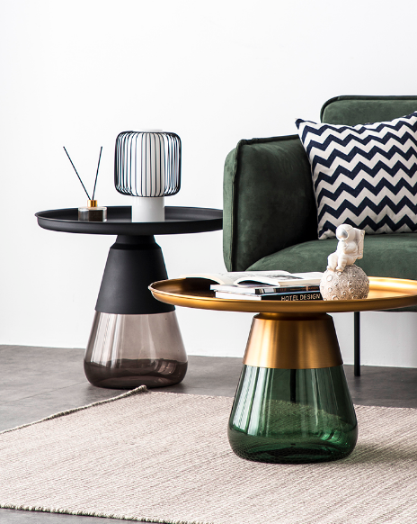 duverre coffee table brass aluminum green glass