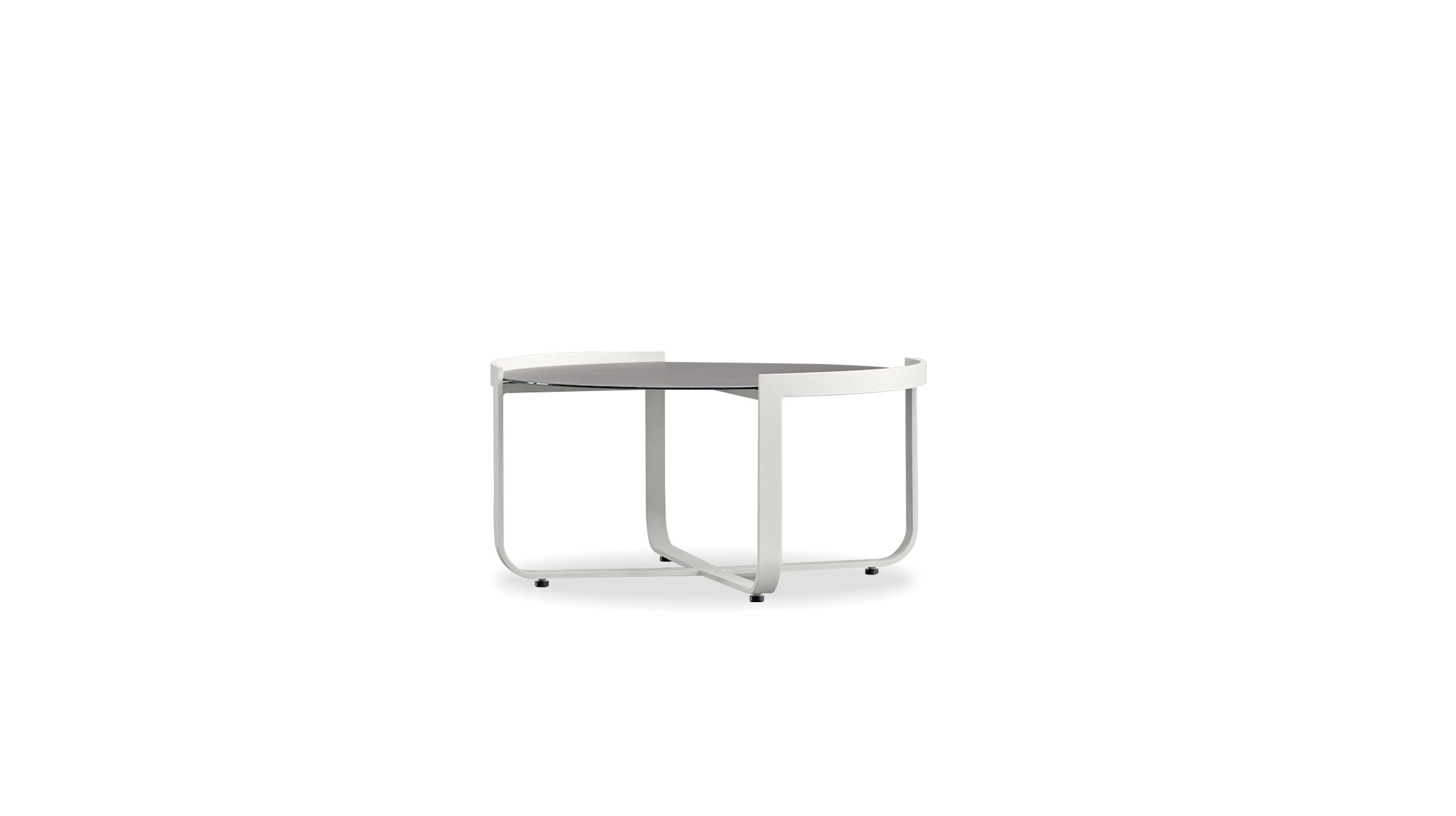 honu large moon grey ceramic top coffee table