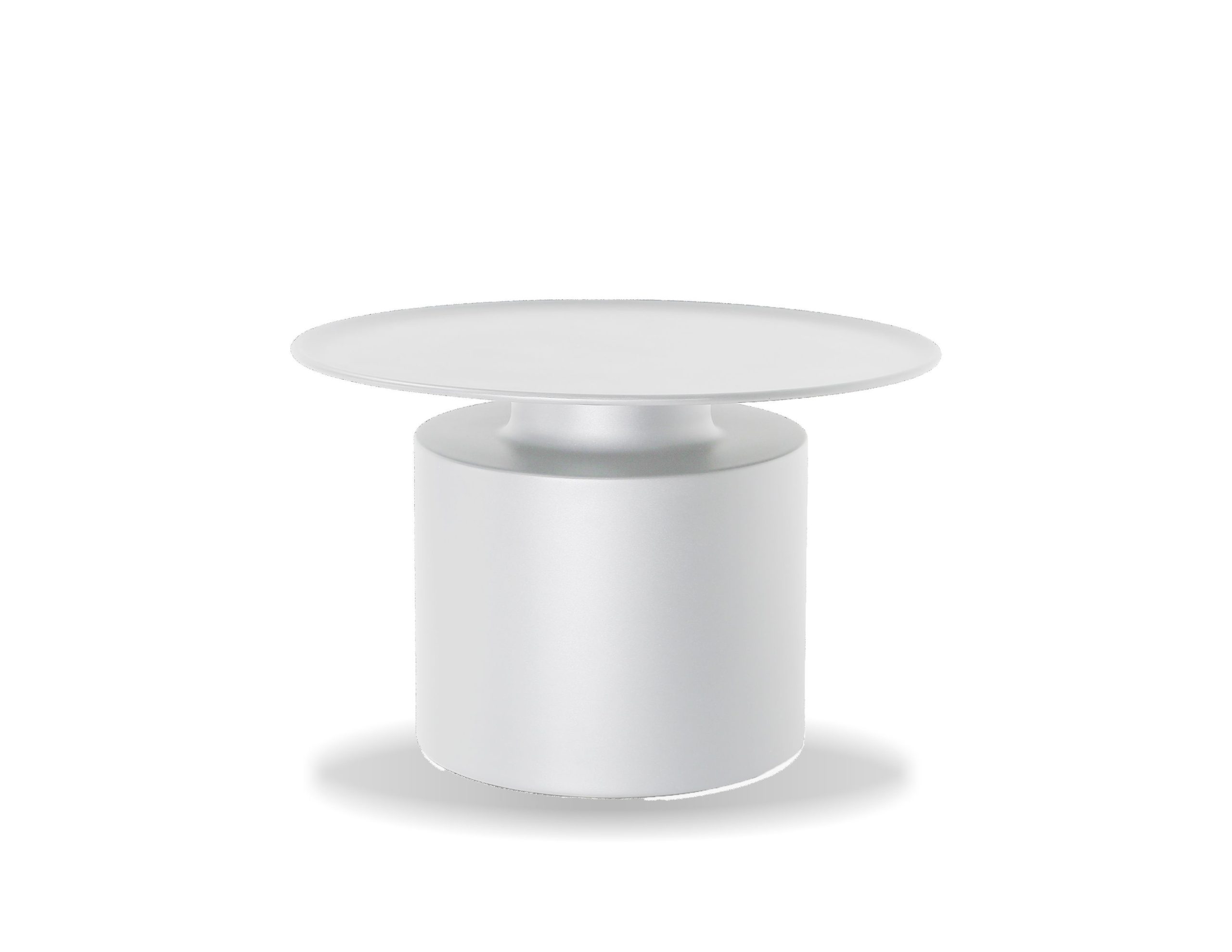 rook matte white aluminum coffee table
