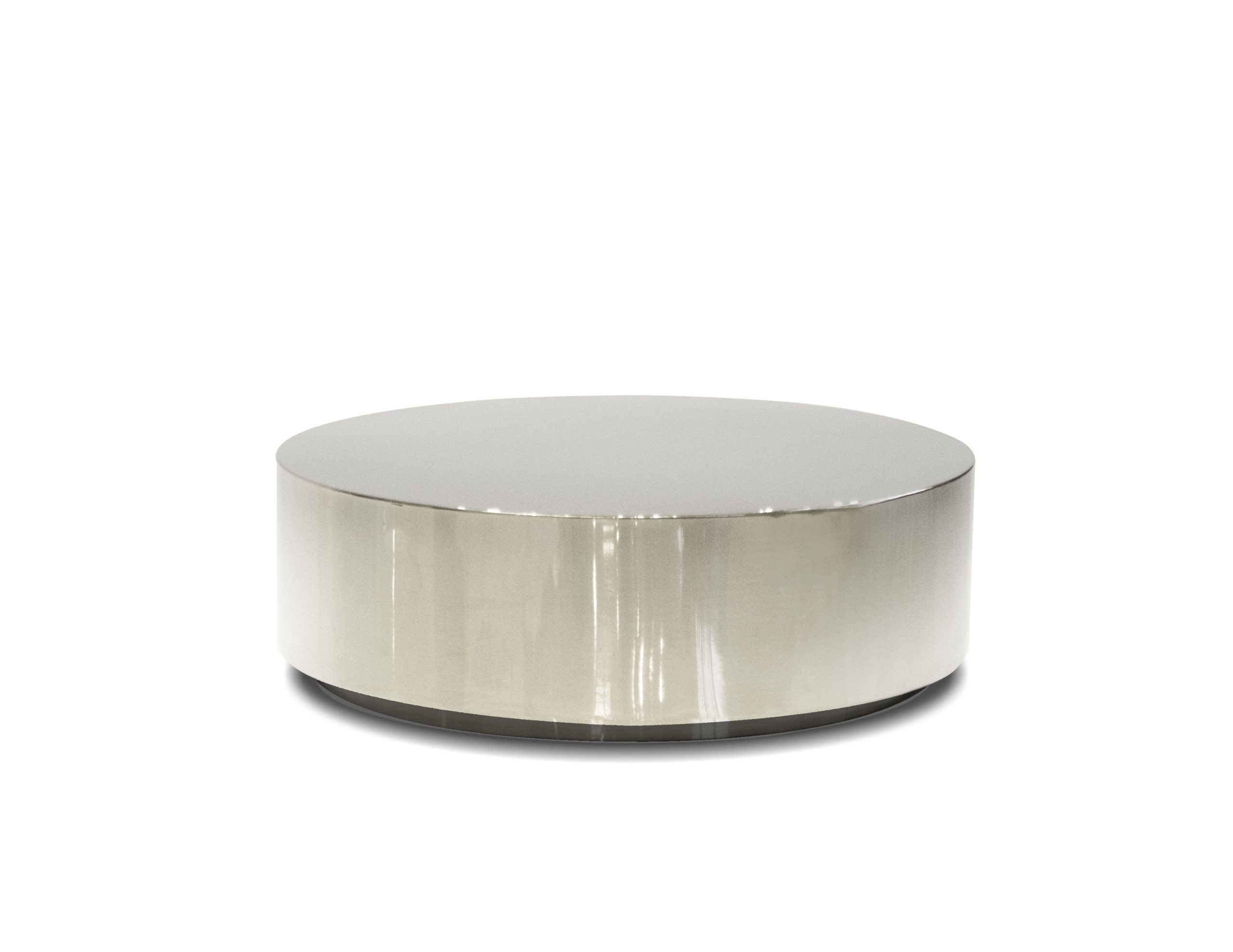 sphere coffee table polished stainless steel round shape