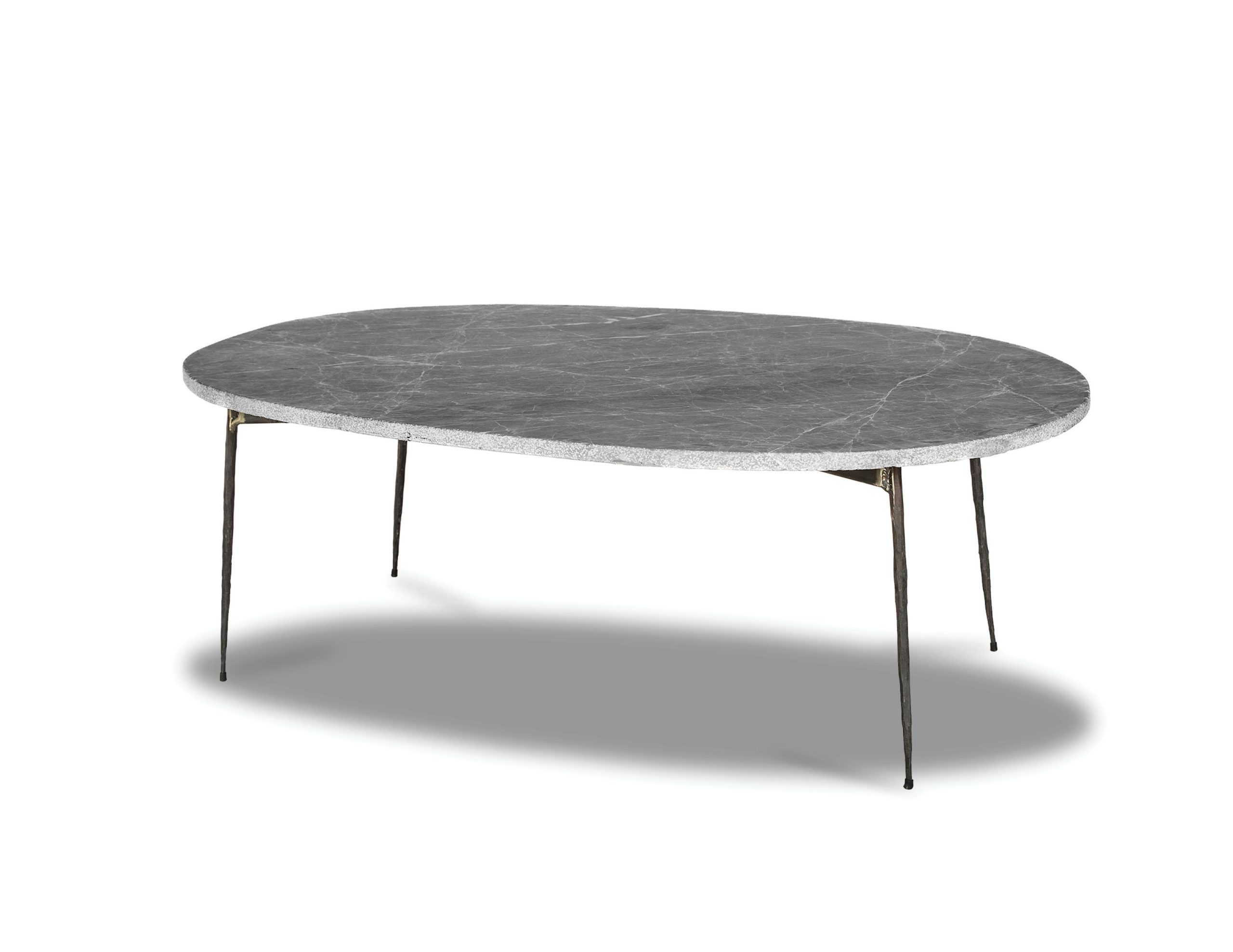tuktuk large silver grey marble coffee table black iron legs