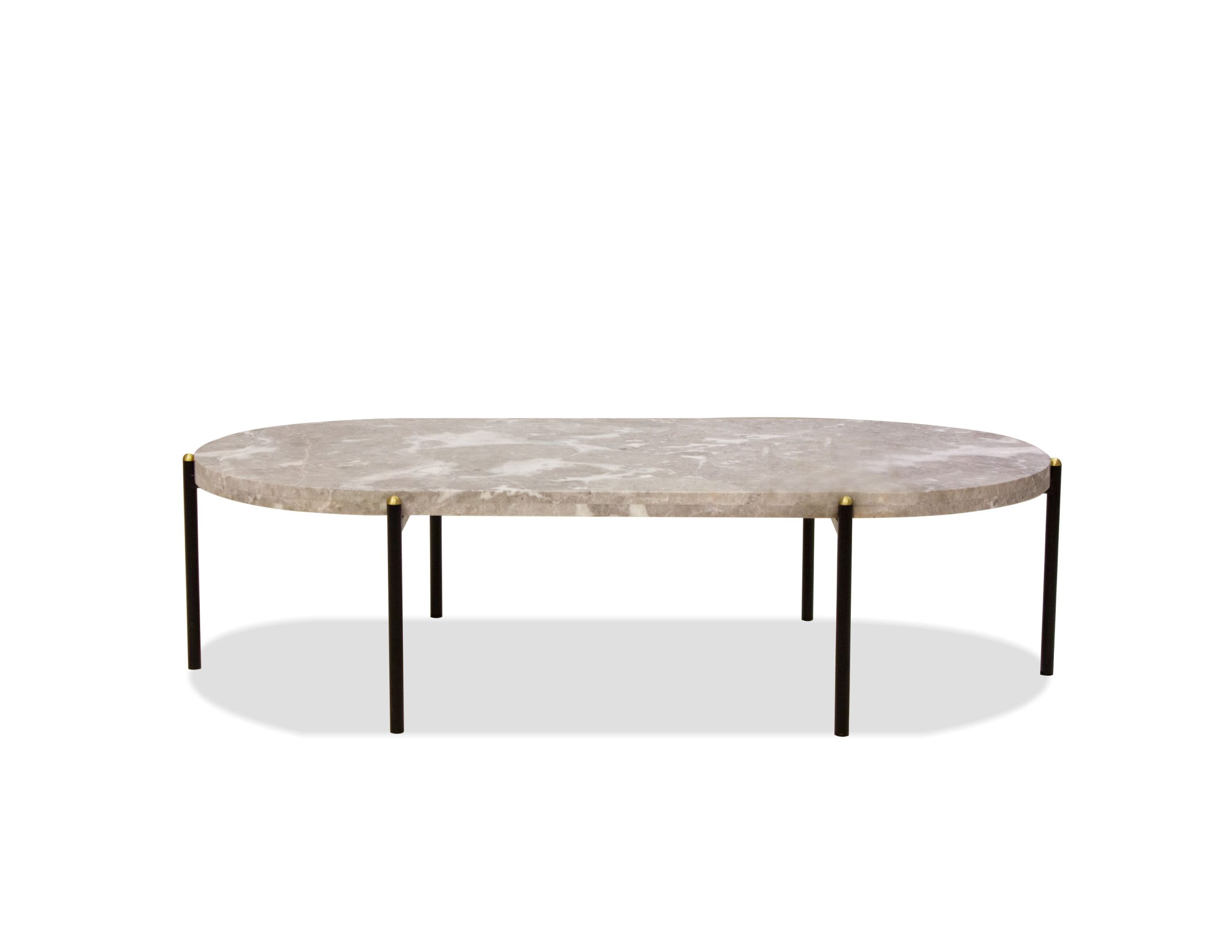 velodrome coffee table grey calacatta viola marble black frame