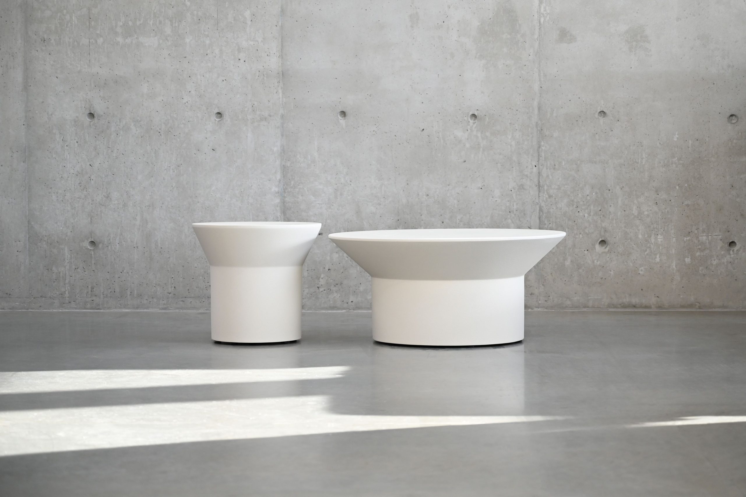 boracay tapioca solid surface indoor outdoor end table