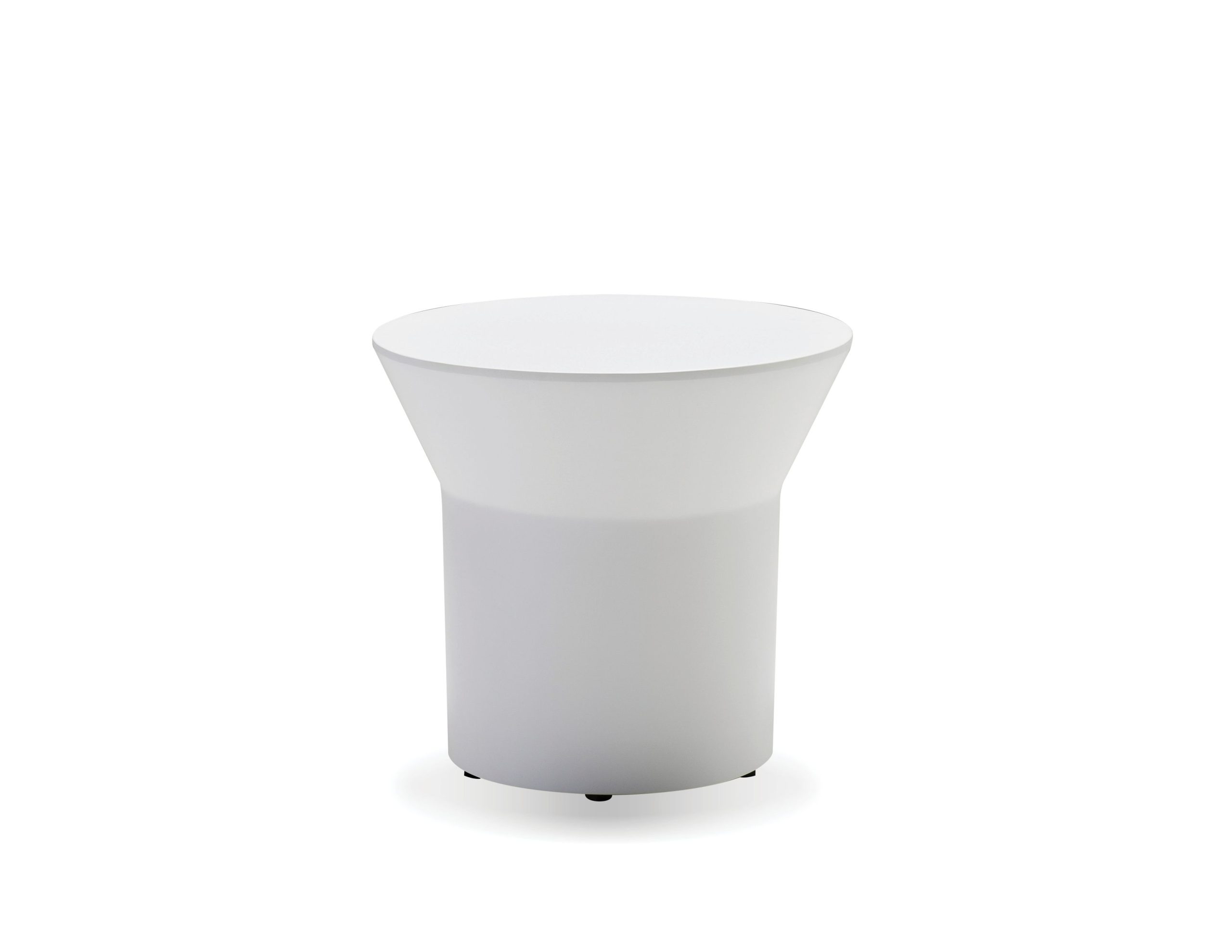 boracay white solid surface indoor outdoor end table