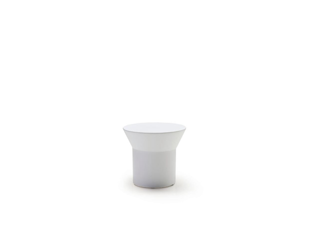 boracay white solid surface indoor outdoor end table