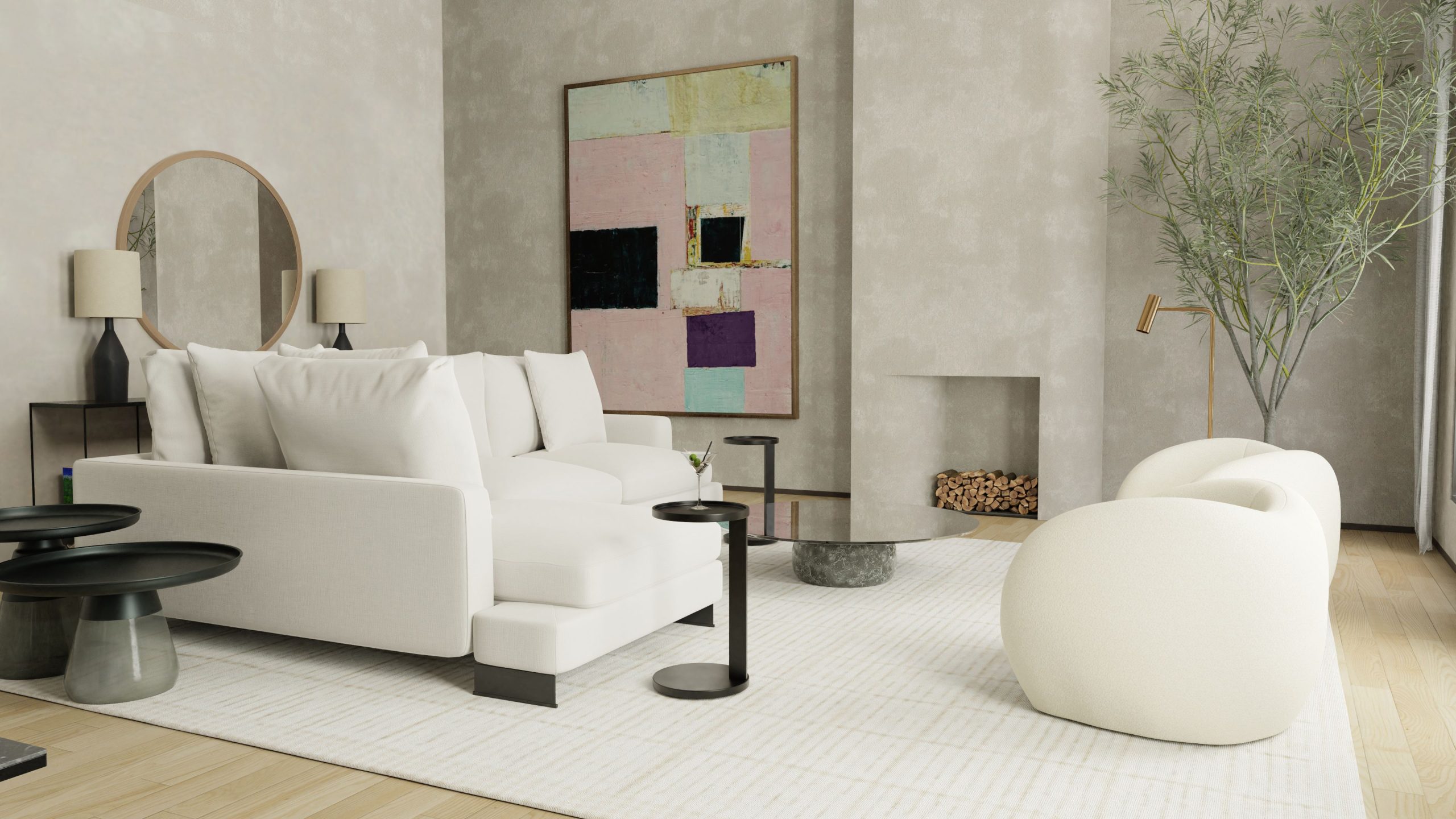 rookie matte black aluminum end table