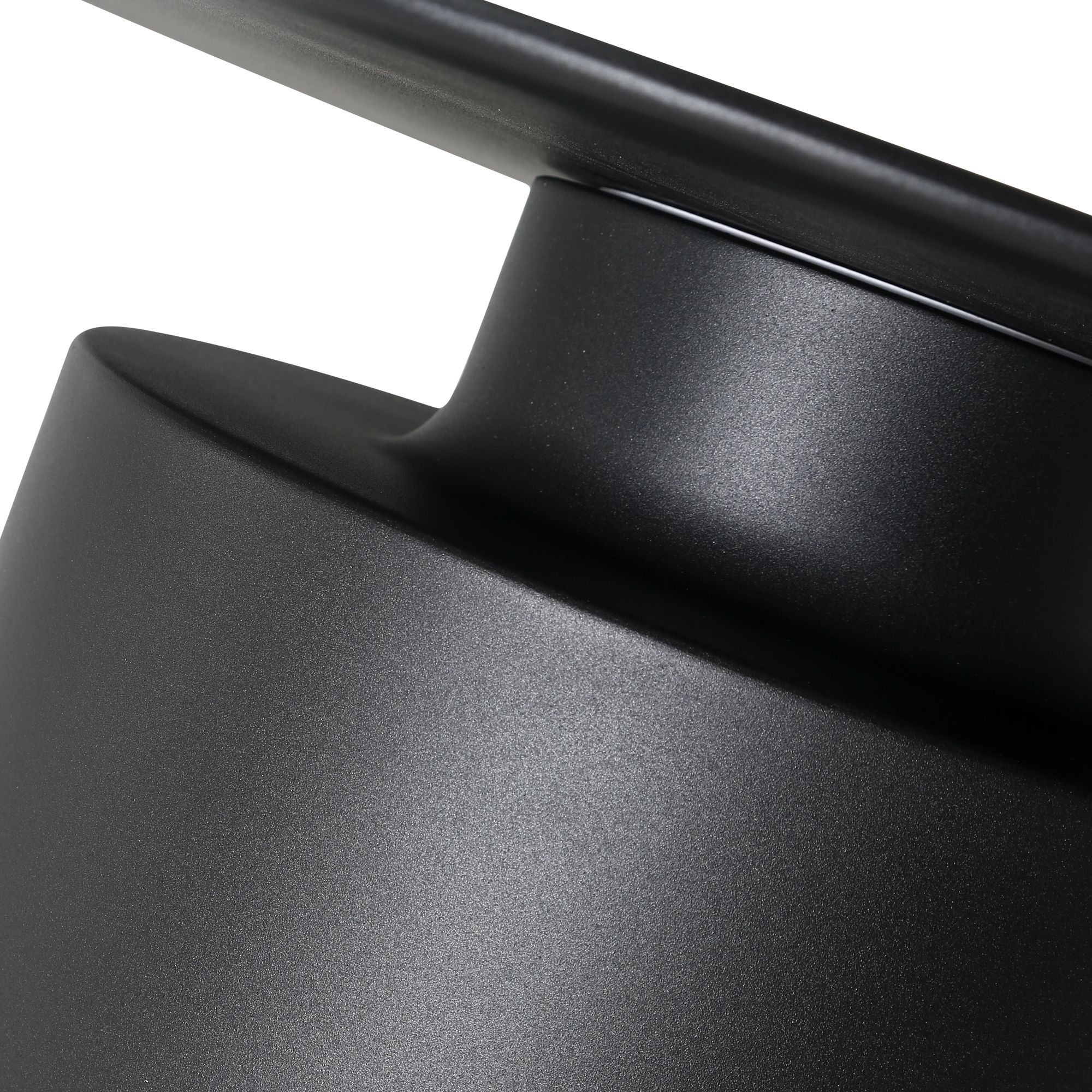 rook end table matte black aluminum chess piece side table