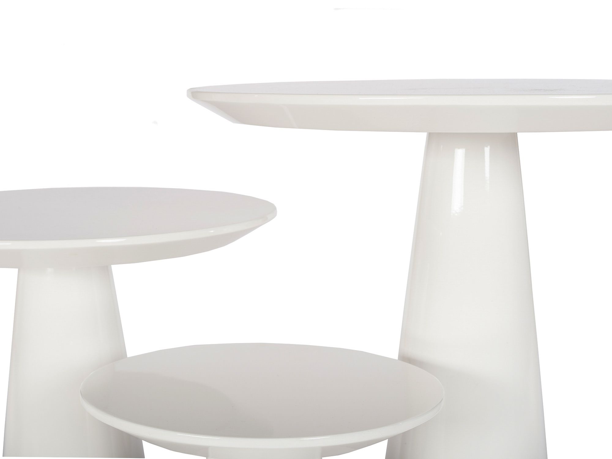 tower low white high gloss end table