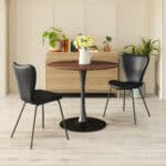 Round Pedestal Dining Table for Kitchen, Living Room, or Bar 13 Round Pedestal Dining Table for Kitchen, Living Room, or Bar