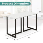 Modern 47 Inch Computer Desk with Cable Management and Stability 11 Modern 47 Inch Computer Desk with Cable Management and Stability