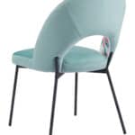 Modern Velvet Dining Chair with Printed Fabric and Steel Frame (Set of 2) 18 Modern Velvet Dining Chair with Printed Fabric and Steel Frame (Set of 2)