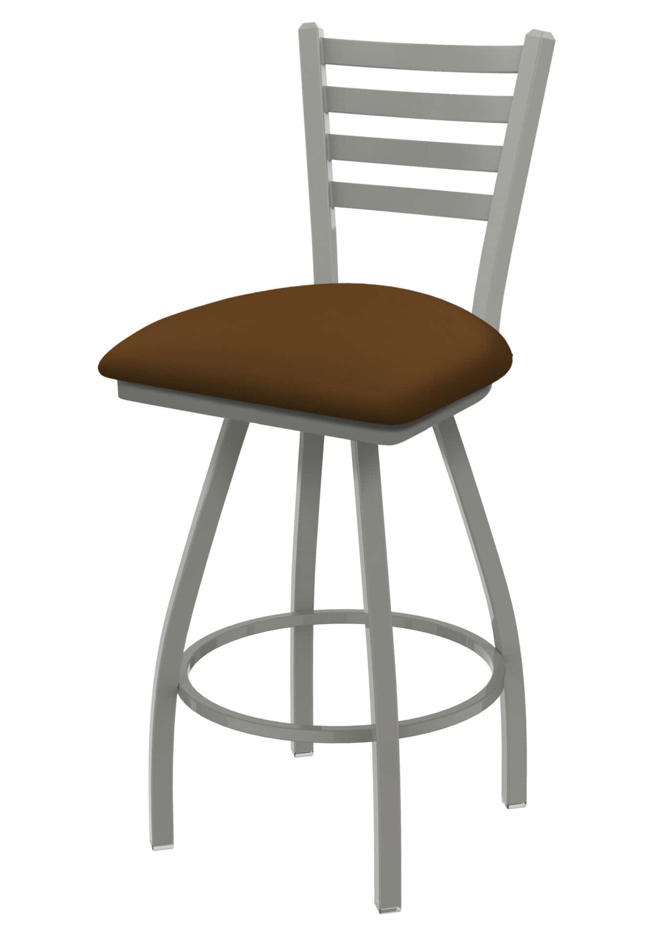 Jackie 36-Inch Extra-Tall Bar Stool with Anodized Nickel Finish and Canter Thatch Seat 1 Jackie 36-Inch Extra-Tall Bar Stool with Anodized Nickel Finish and Canter Thatch Seat