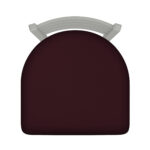 Jackie 36-Inch Extra-Tall Bar Stool with Anodized Nickel Finish and Canter Bordeaux Seat