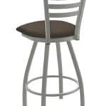 Jackie 36-Inch Extra-Tall Bar Stool with Anodized Nickel Finish and Canter Earth Seat