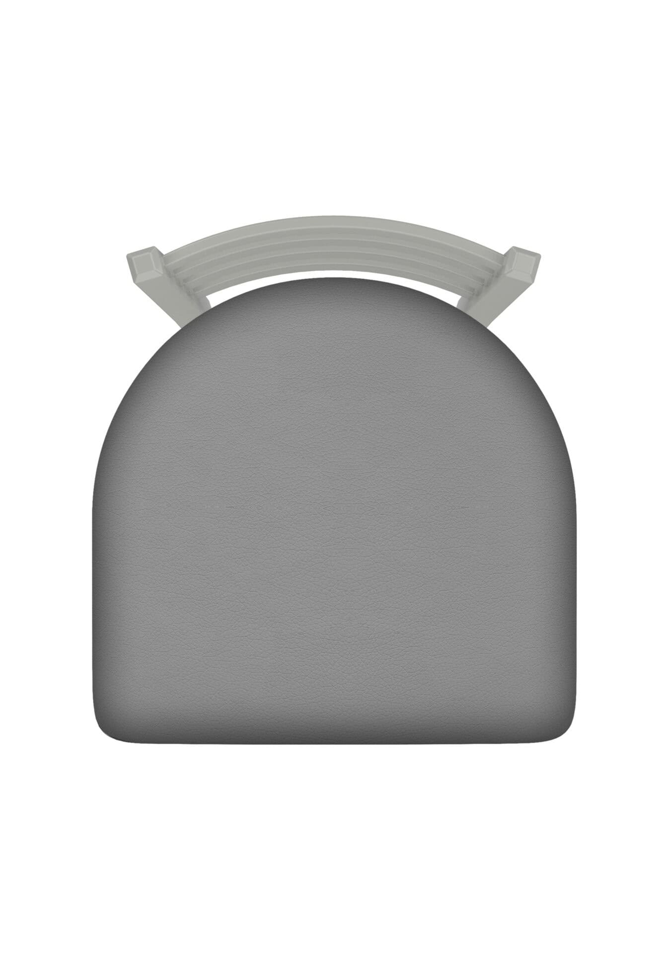 Jackie 36-Inch Extra-Tall Bar Stool with Anodized Nickel Finish and Canter Folkstone Grey Seat 3 Jackie 36-Inch Extra-Tall Bar Stool with Anodized Nickel Finish and Canter Folkstone Grey Seat - Image 3