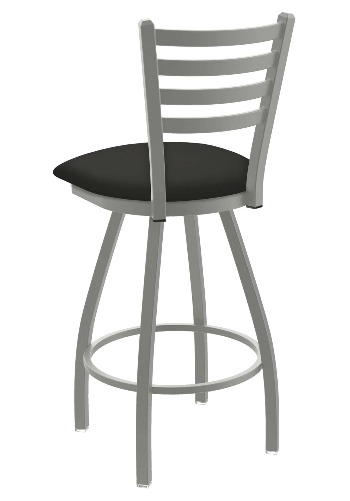 Jackie 36-Inch Extra-Tall Bar Stool with Anodized Nickel Finish and Canter Iron Seat 2 Jackie 36-Inch Extra-Tall Bar Stool with Anodized Nickel Finish and Canter Iron Seat - Image 2