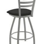 Jackie 36-Inch Extra-Tall Bar Stool with Anodized Nickel Finish and Canter Iron Seat 7 Jackie 36-Inch Extra-Tall Bar Stool with Anodized Nickel Finish and Canter Iron Seat
