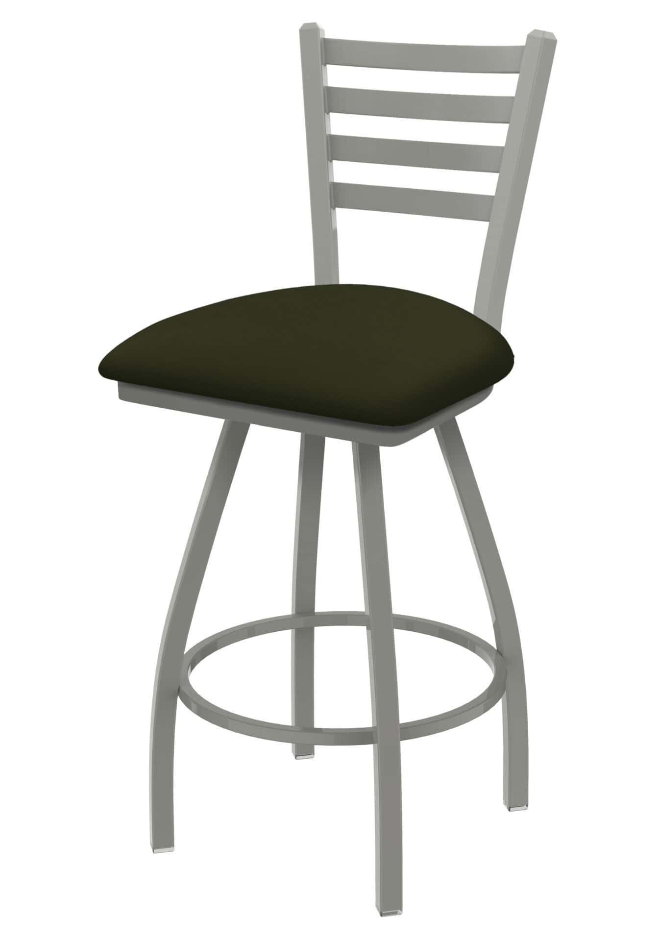 Jackie 36-Inch Extra-Tall Bar Stool with Anodized Nickel Finish and Canter Pine Seat 1 Jackie 36-Inch Extra-Tall Bar Stool with Anodized Nickel Finish and Canter Pine Seat