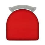 Jackie 25-Inch Counter Stool with Anodized Nickel Finish and Canter Red Seat 8 Jackie 25-Inch Counter Stool with Anodized Nickel Finish and Canter Red Seat