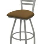 Jackie 36-Inch Extra-Tall Bar Stool with Anodized Nickel Finish and Canter Saddle Seat 6 Jackie 36-Inch Extra-Tall Bar Stool with Anodized Nickel Finish and Canter Saddle Seat