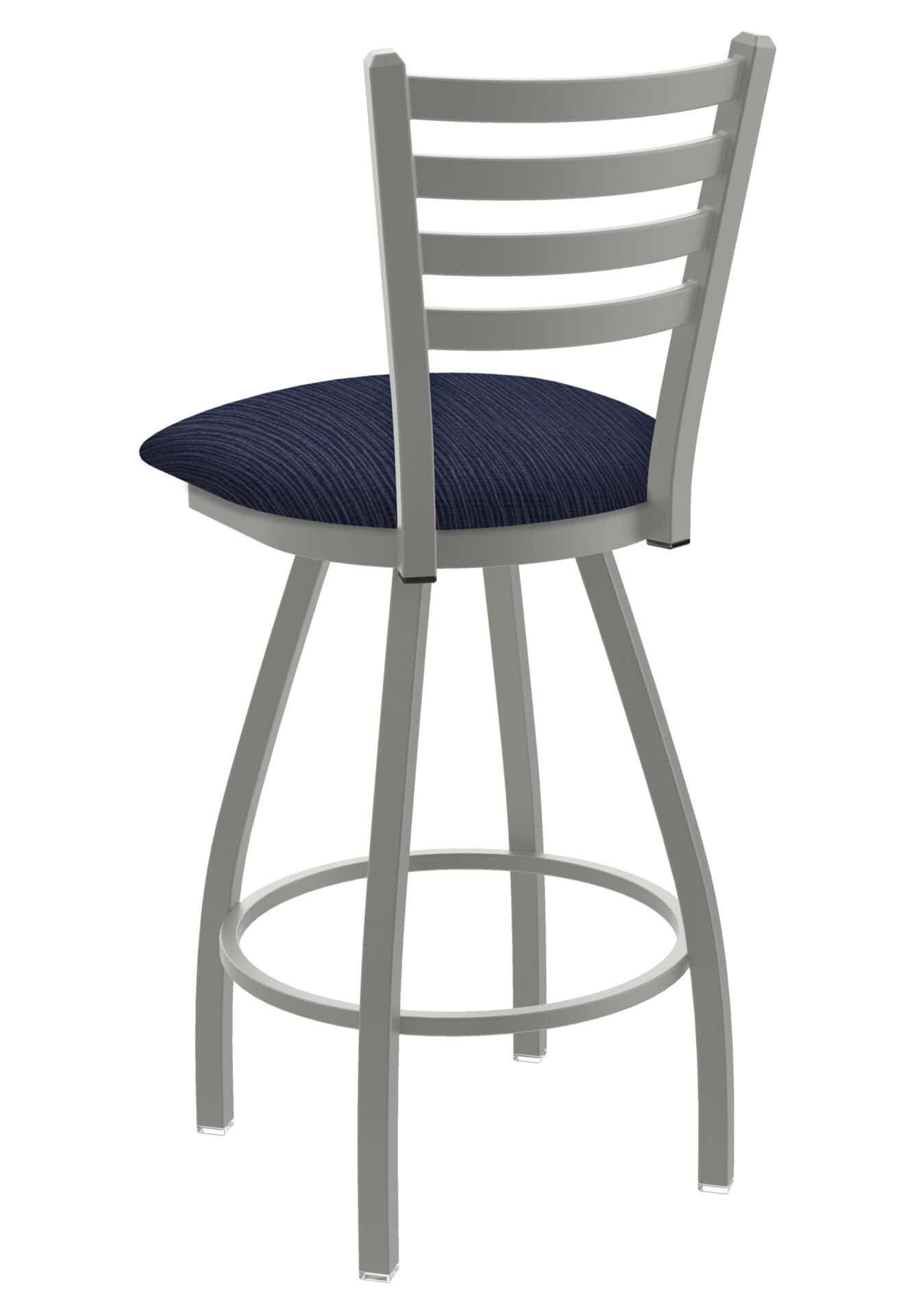 Jackie 36-Inch Extra-Tall Bar Stool with Anodized Nickel Finish and Graph Anchor Seat 2 Jackie 36-Inch Extra-Tall Bar Stool with Anodized Nickel Finish and Graph Anchor Seat - Image 2