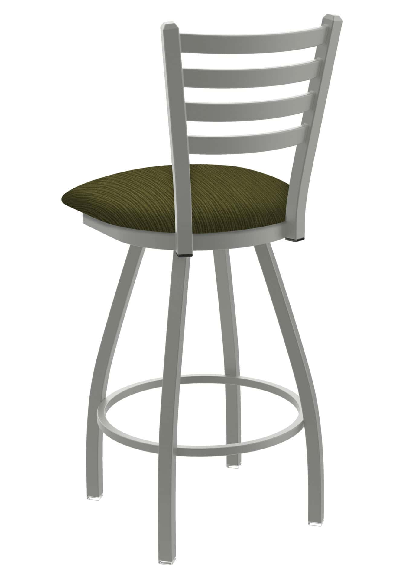 Jackie 36-Inch Extra-Tall Bar Stool with Anodized Nickel Finish and Graph Parrot Seat 2 Jackie 36-Inch Extra-Tall Bar Stool with Anodized Nickel Finish and Graph Parrot Seat - Image 2