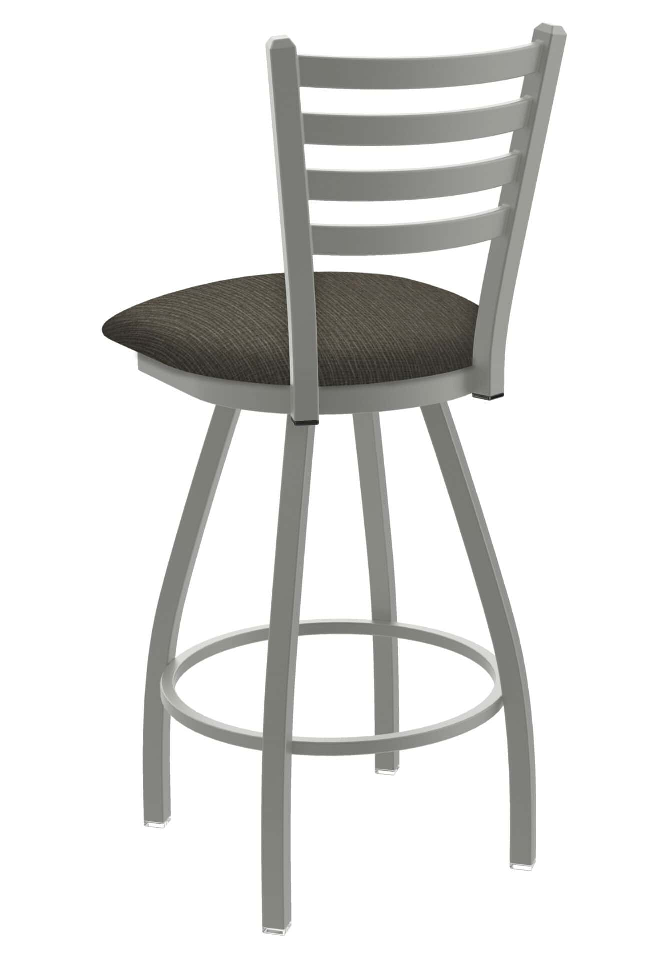 Jackie 36-Inch Extra-Tall Bar Stool with Anodized Nickel Finish and Graph Chalice Seat 2 Jackie 36-Inch Extra-Tall Bar Stool with Anodized Nickel Finish and Graph Chalice Seat - Image 2