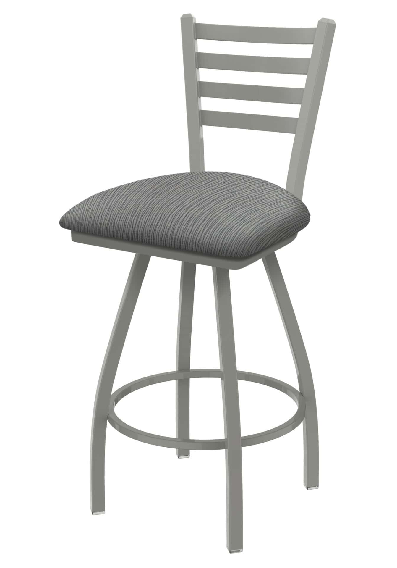 Jackie 36-Inch Extra-Tall Bar Stool with Anodized Nickel Finish and Graph Alpine Seat 1 Jackie 36-Inch Extra-Tall Bar Stool with Anodized Nickel Finish and Graph Alpine Seat