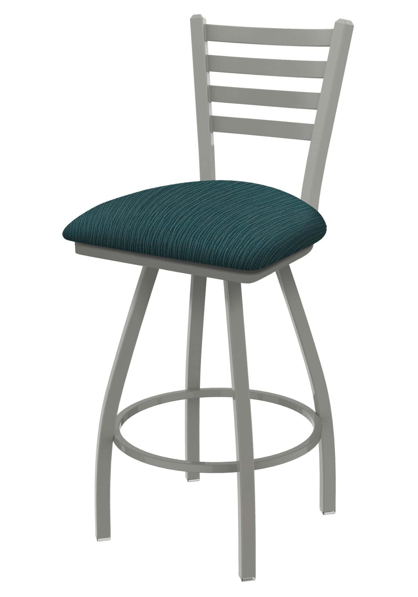 Jackie 36-Inch Extra-Tall Bar Stool with Anodized Nickel Finish and Graph Tidal Seat 1 Jackie 36-Inch Extra-Tall Bar Stool with Anodized Nickel Finish and Graph Tidal Seat