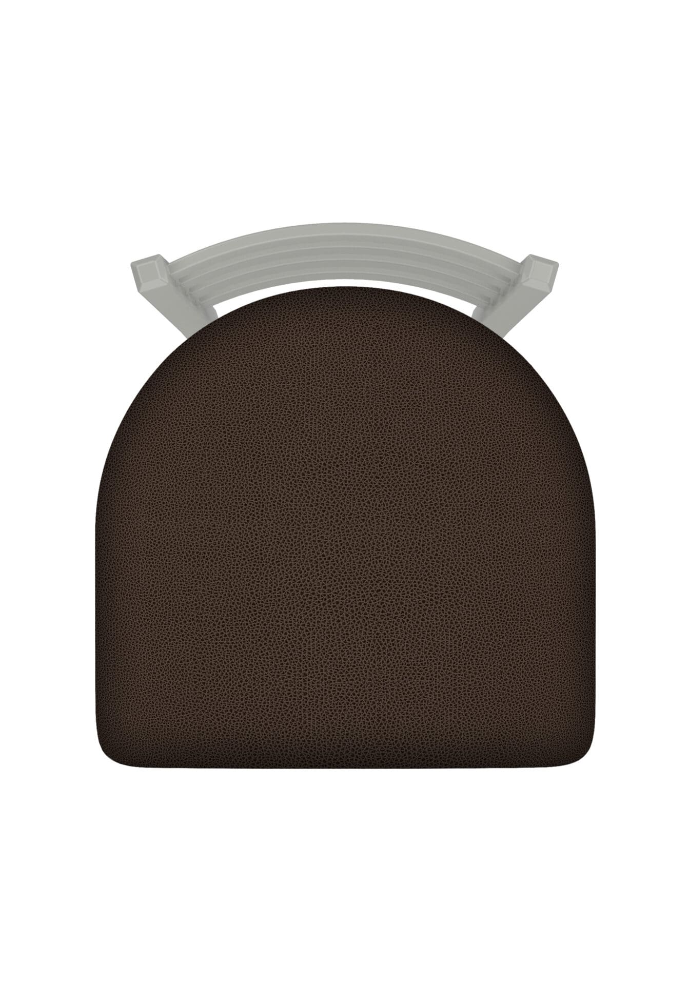 Jackie 30-Inch Bar Stool with Anodized Nickel Finish and Rein Coffee Seat 3 Jackie 30-Inch Bar Stool with Anodized Nickel Finish and Rein Coffee Seat - Image 3