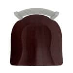 Jackie 36-Inch Extra-Tall Bar Stool with Anodized Nickel Finish and Dark Cherry Maple Seat