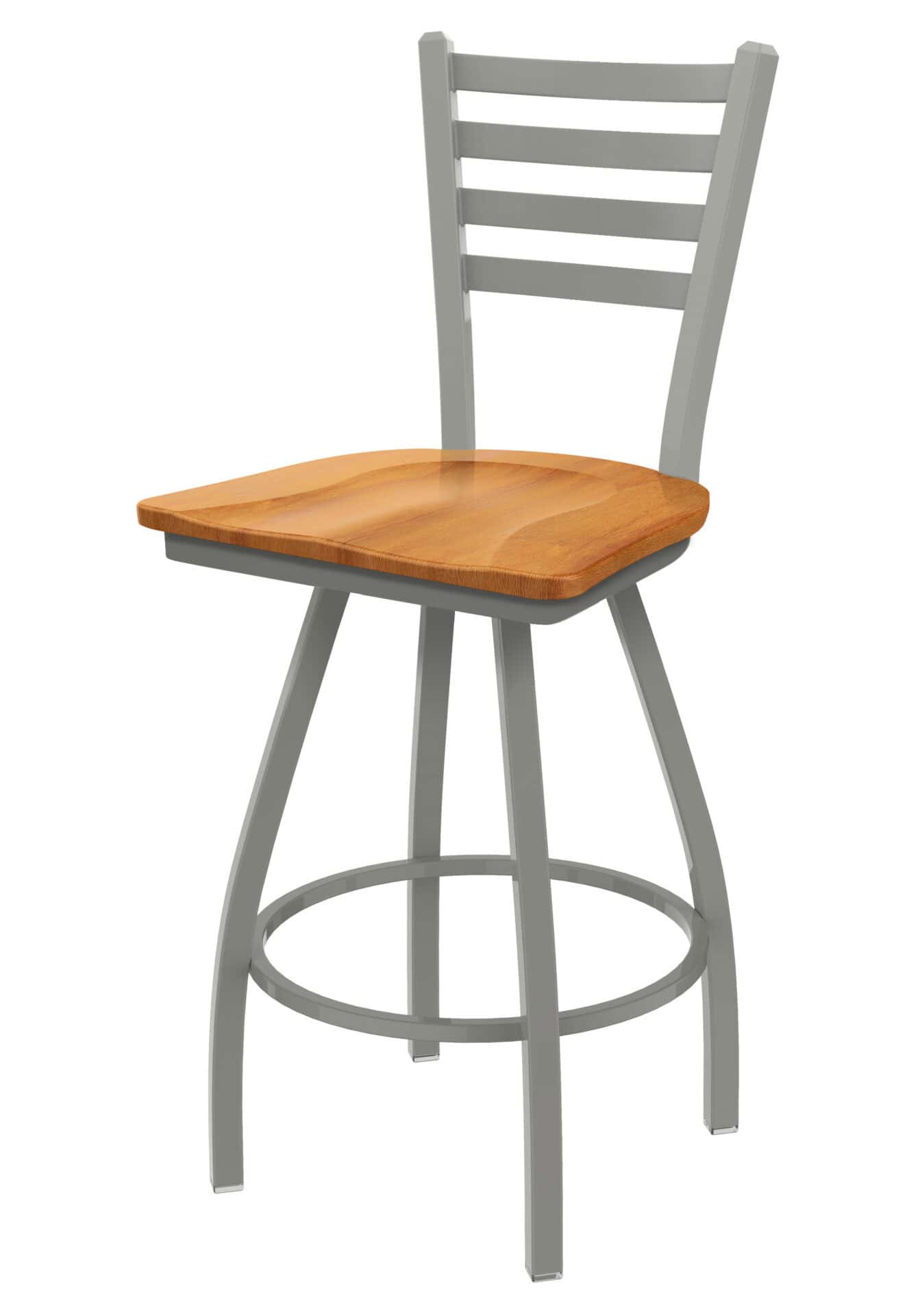 Jackie 36-Inch Extra-Tall Bar Stool with Anodized Nickel Finish and Medium Maple Seat 1 Jackie 36-Inch Extra-Tall Bar Stool with Anodized Nickel Finish and Medium Maple Seat