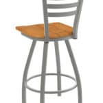 Jackie 36-Inch Extra-Tall Bar Stool with Anodized Nickel Finish and Medium Maple Seat 7 Jackie 36-Inch Extra-Tall Bar Stool with Anodized Nickel Finish and Medium Maple Seat